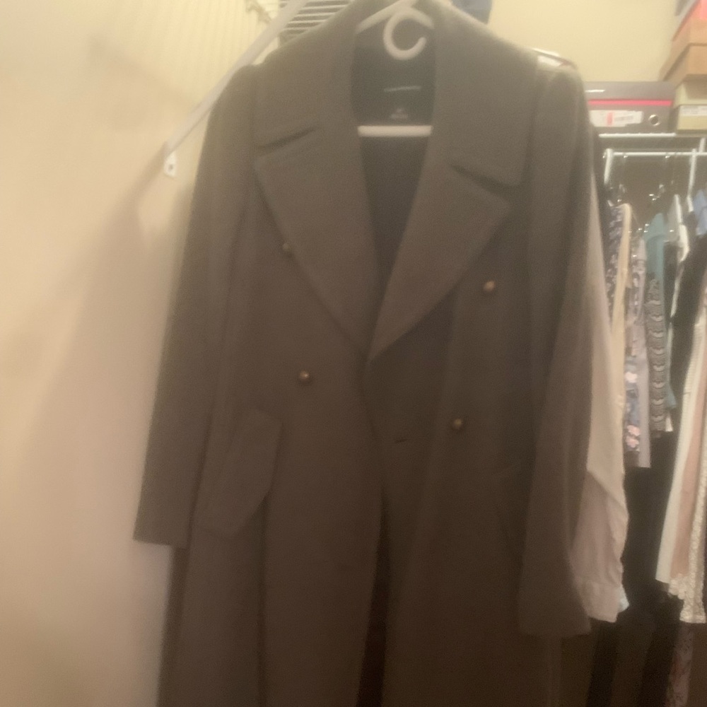 Club Monaco Olive Wool Coat